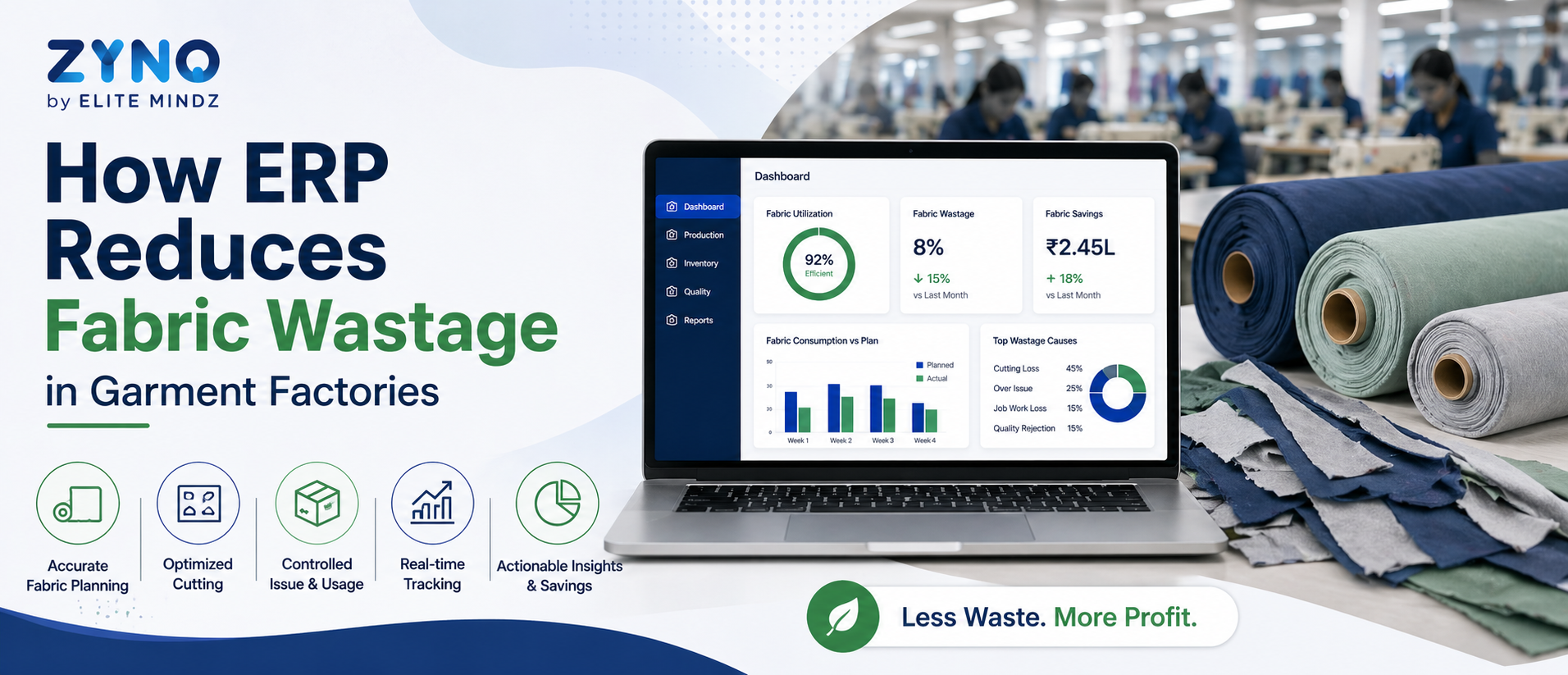 How ERP Reduces Fabric Wastage