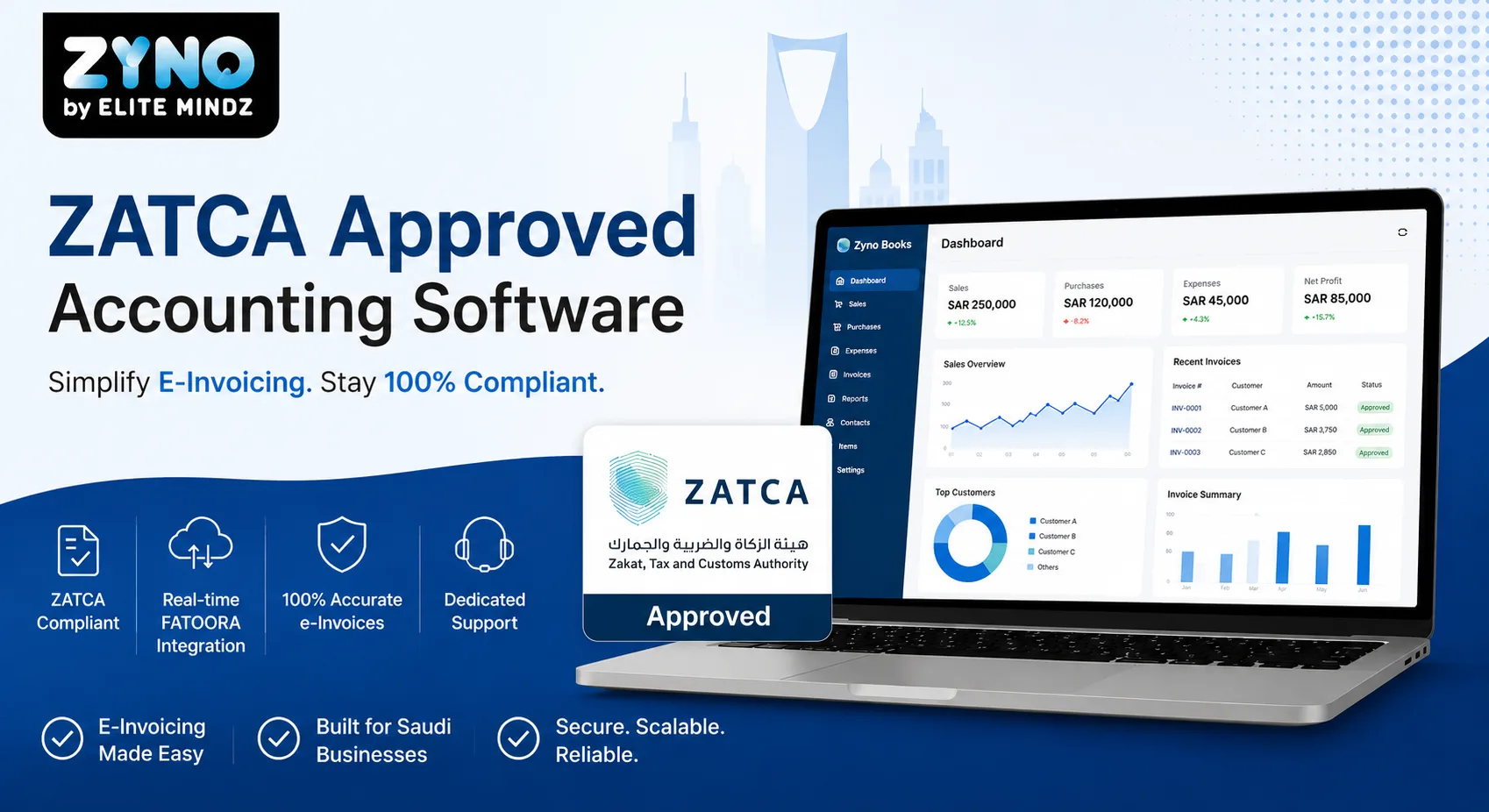 Zyno Books: Best ZATCA-Approved Accounting Software in Saudi Arabia