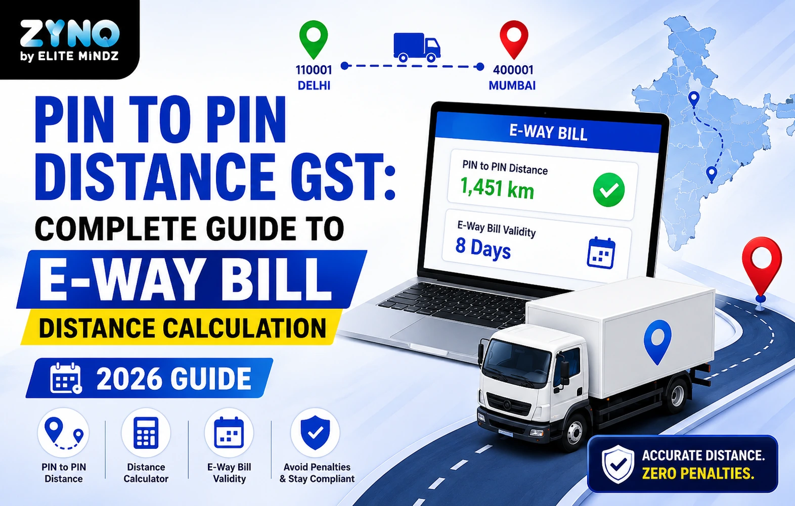 Pin to Pin Distance GST: Complete Guide to E-Way Bill Distance Calculation (2026)