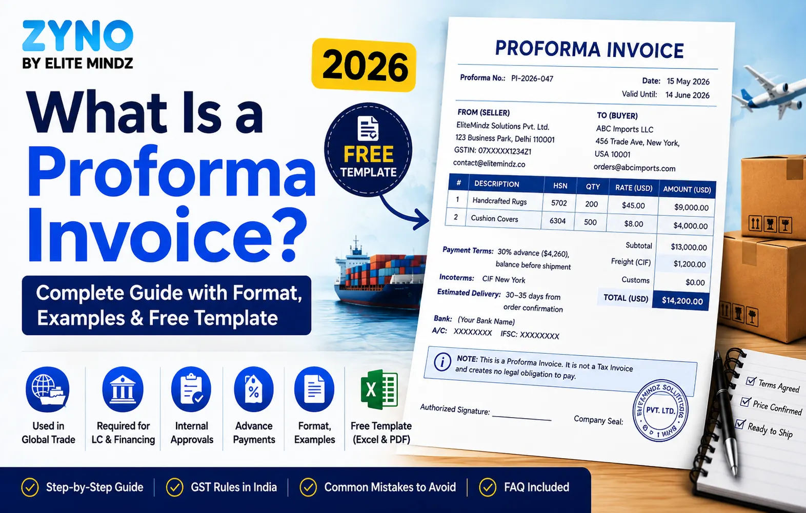 What Is a Proforma Invoice? Complete Guide with Format, Examples & Free Template (2026)