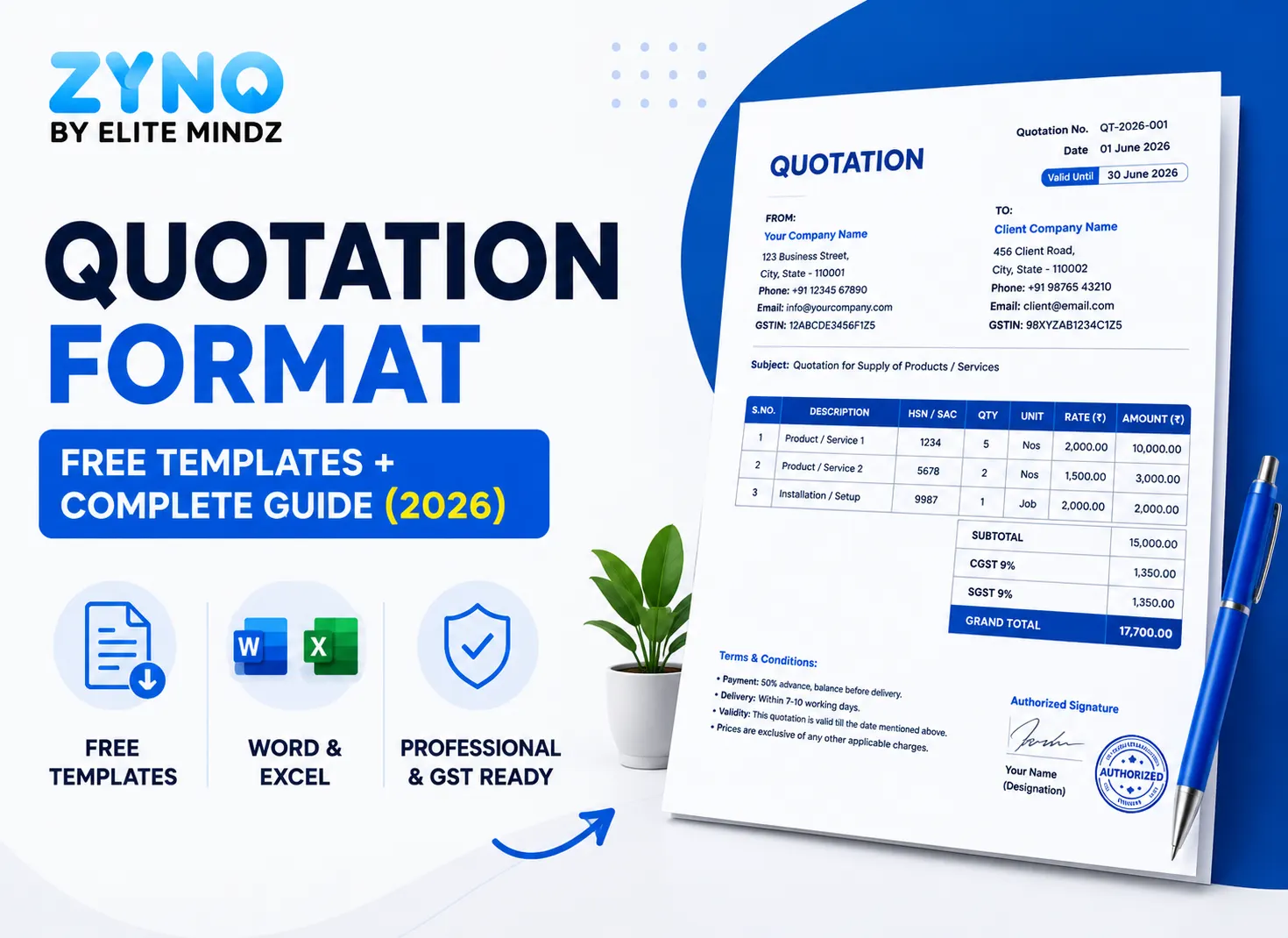 Quotation Format: Free Templates + Complete Guide (2026)