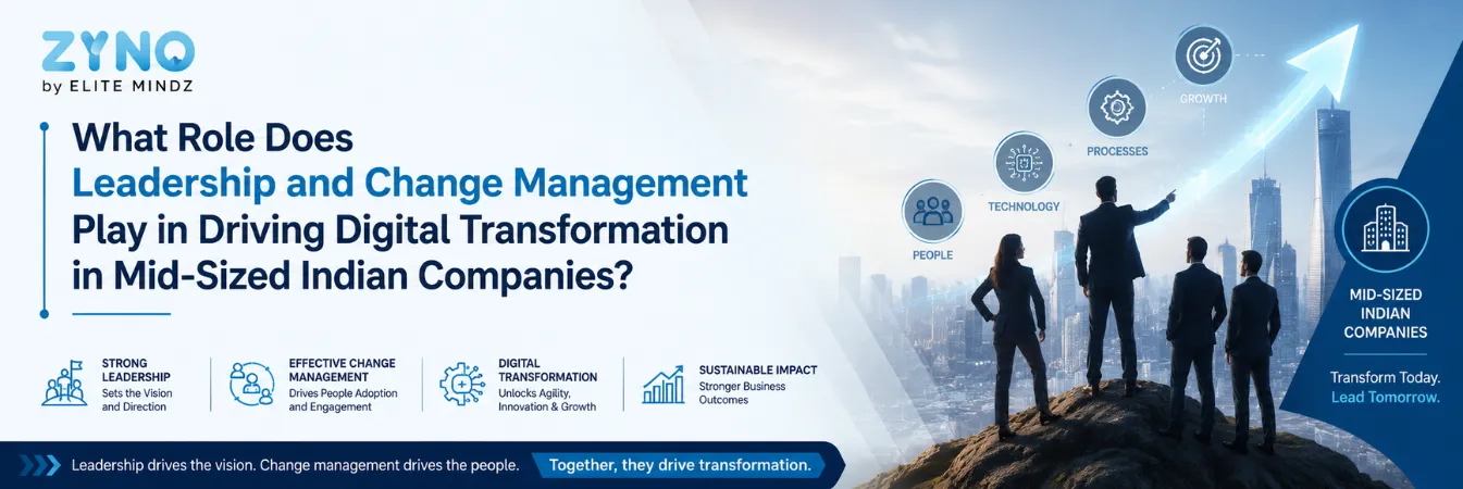 Leadership and change management driving digital transformation in mid-sized Indian companies