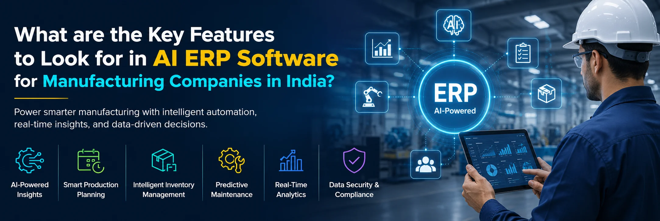 ai erp software features manufacturing india