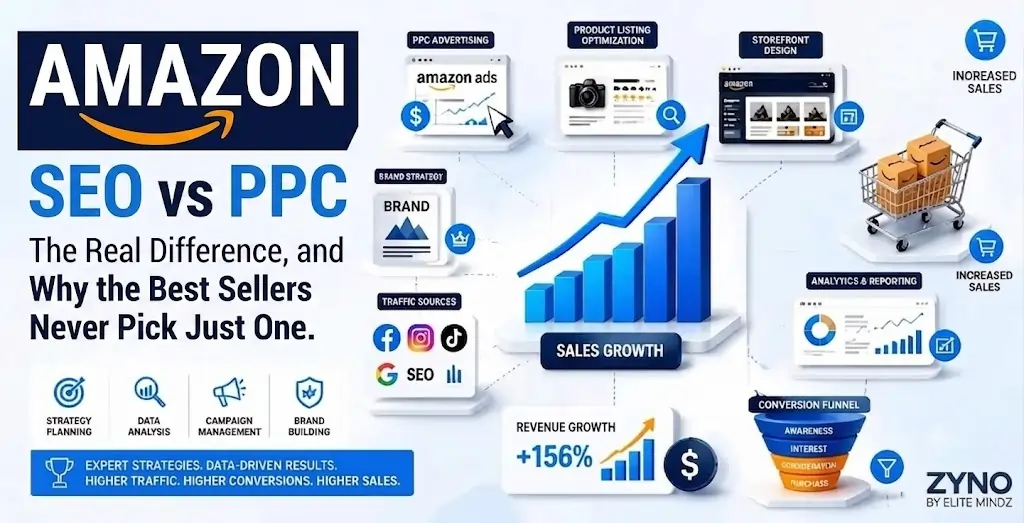 Amazon SEO vs PPC Difference 