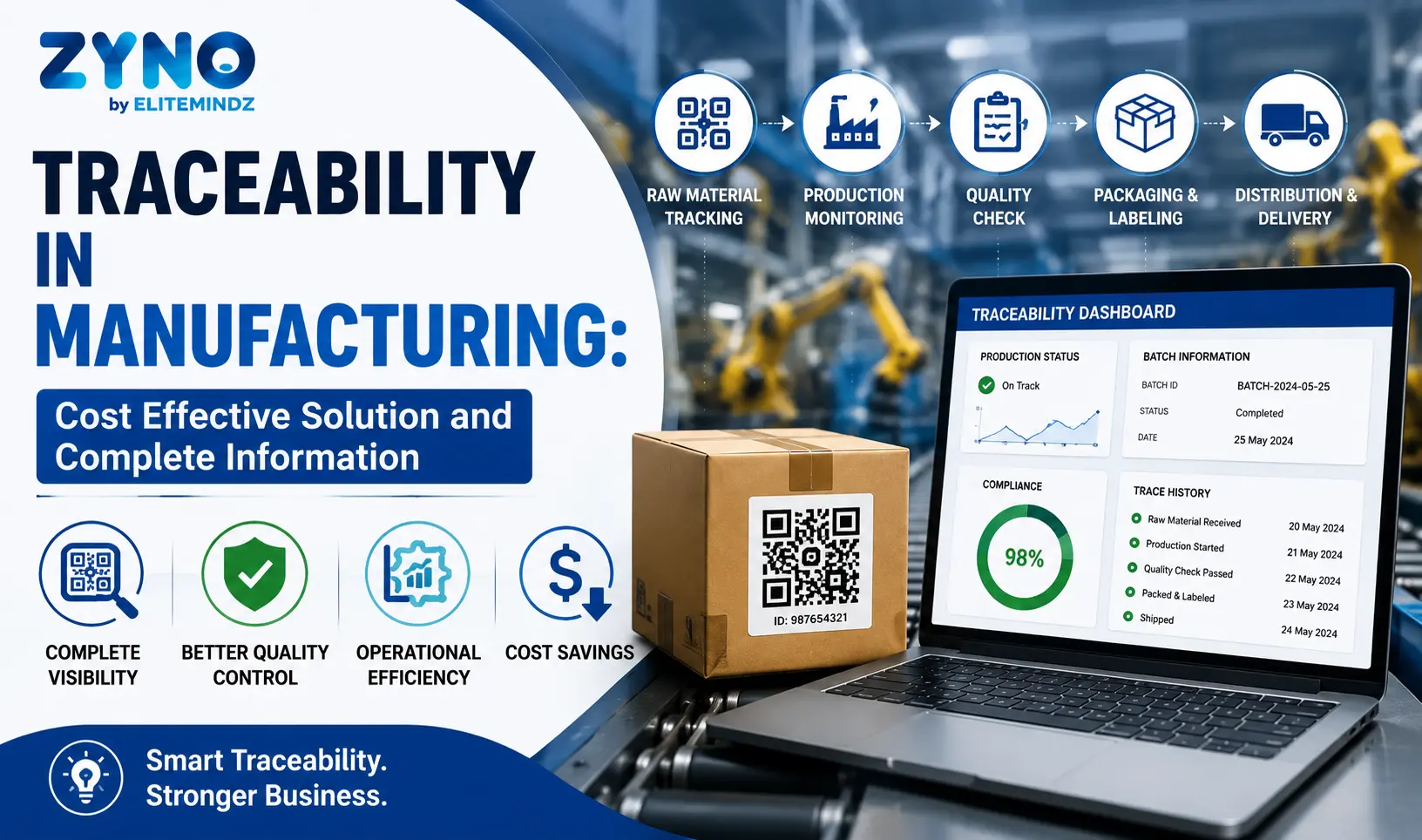 Traceability in Manufacturing: Cost Effective Solution and Complete Information