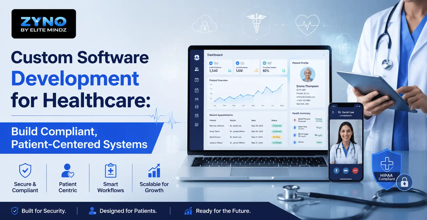Custom Software Development for Healthcare: Build Compliant, Patient-Centered Systems