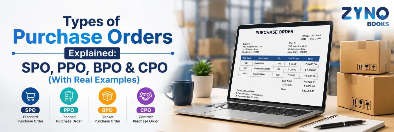 Types of Purchase Orders Explained: SPO, PPO, BPO & CPO (With Real Examples)