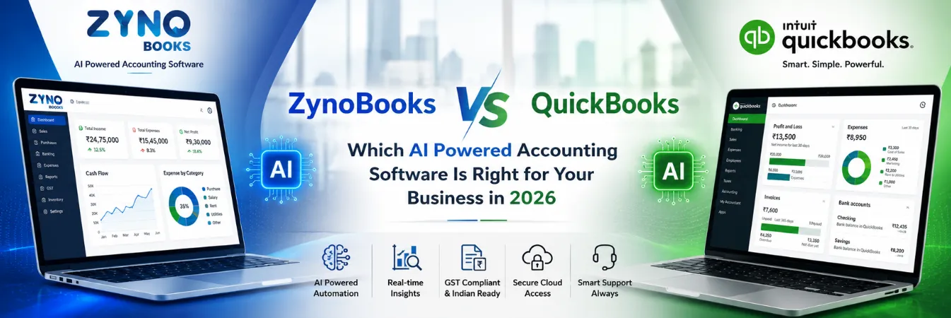 ZynoBooks is an AI-powered accounting platform priced from $10 to $25/month, built for GST (India) and VAT/ZATCA e-invoicing (GCC) compliance. 