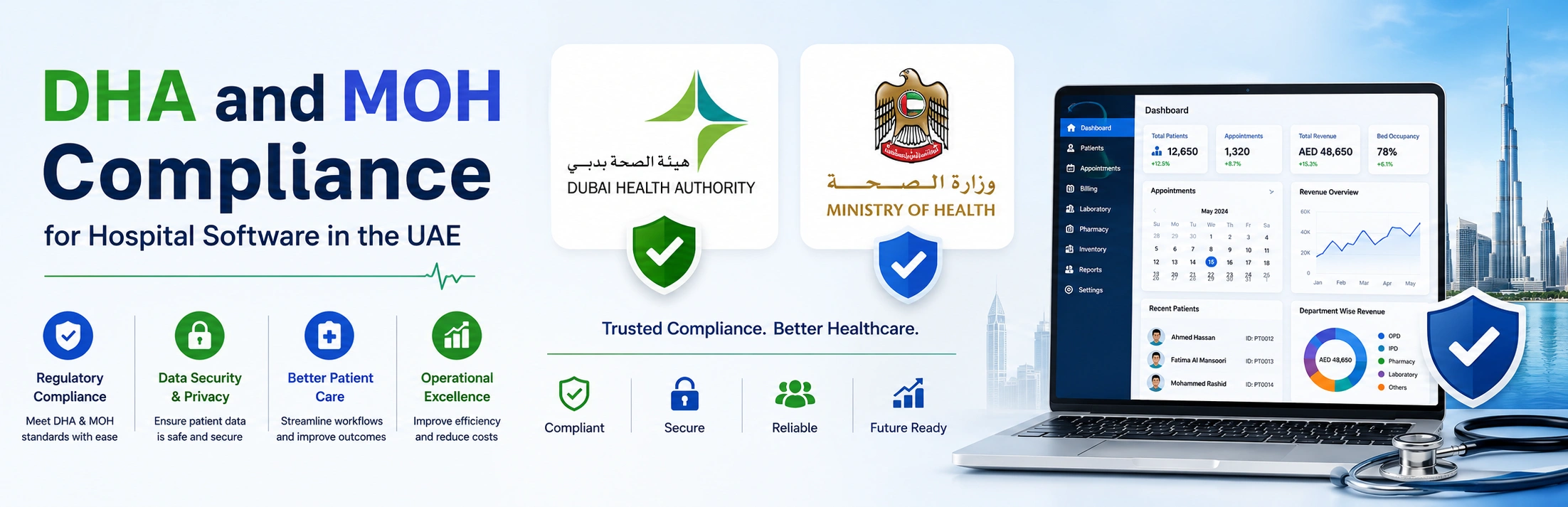 DHA and MOH Compliance 