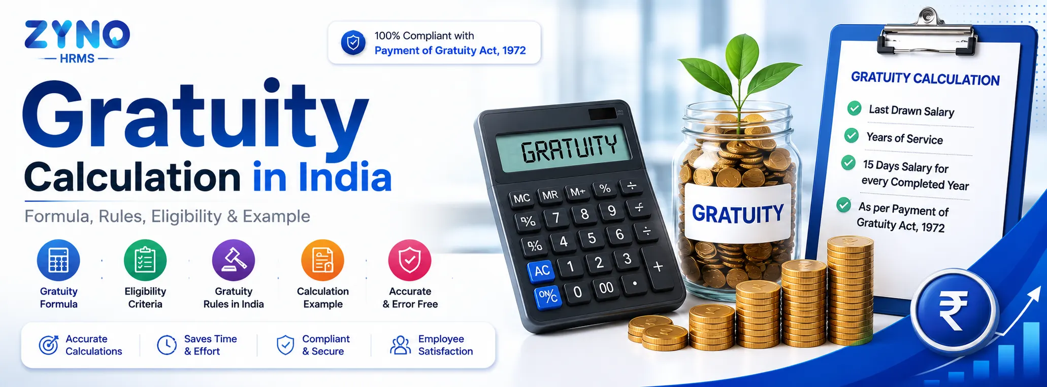 Gratuity Calculation in India: Formula, Eligibility, Calculator & Latest Rules (2026)
