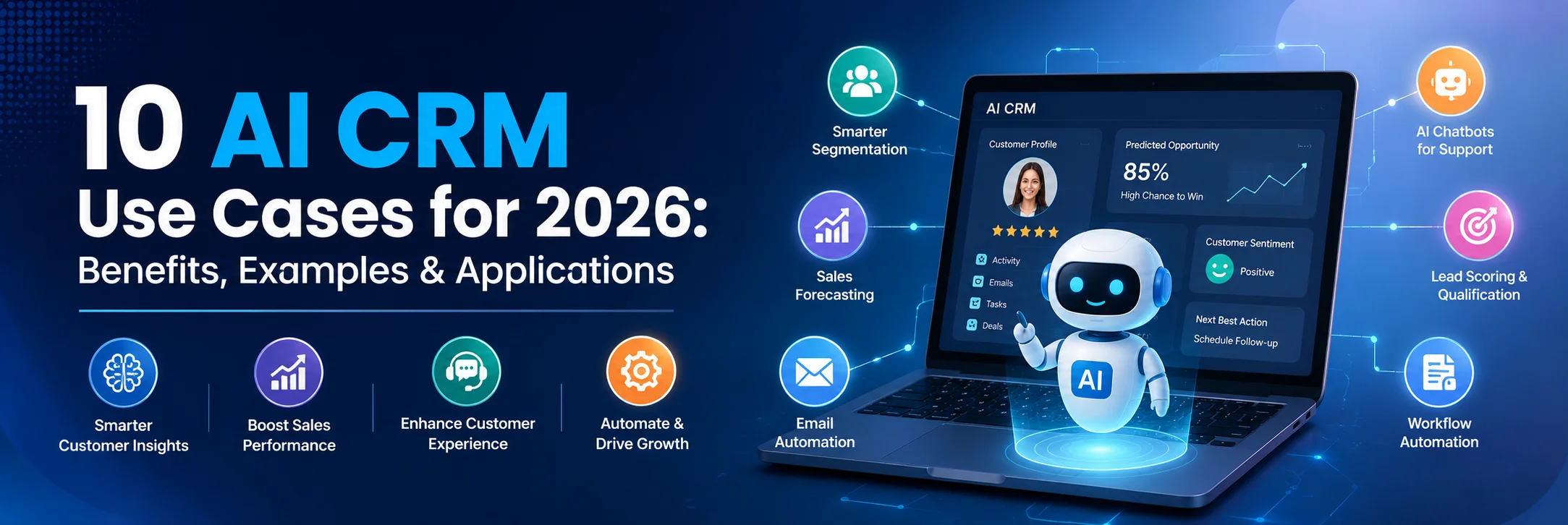10 AI CRM Use Cases for 2026: Benefits, Examples & Applications