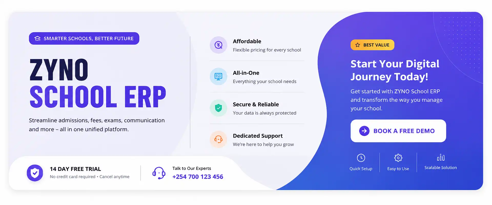 Zyno School ERP Promotional Banner
