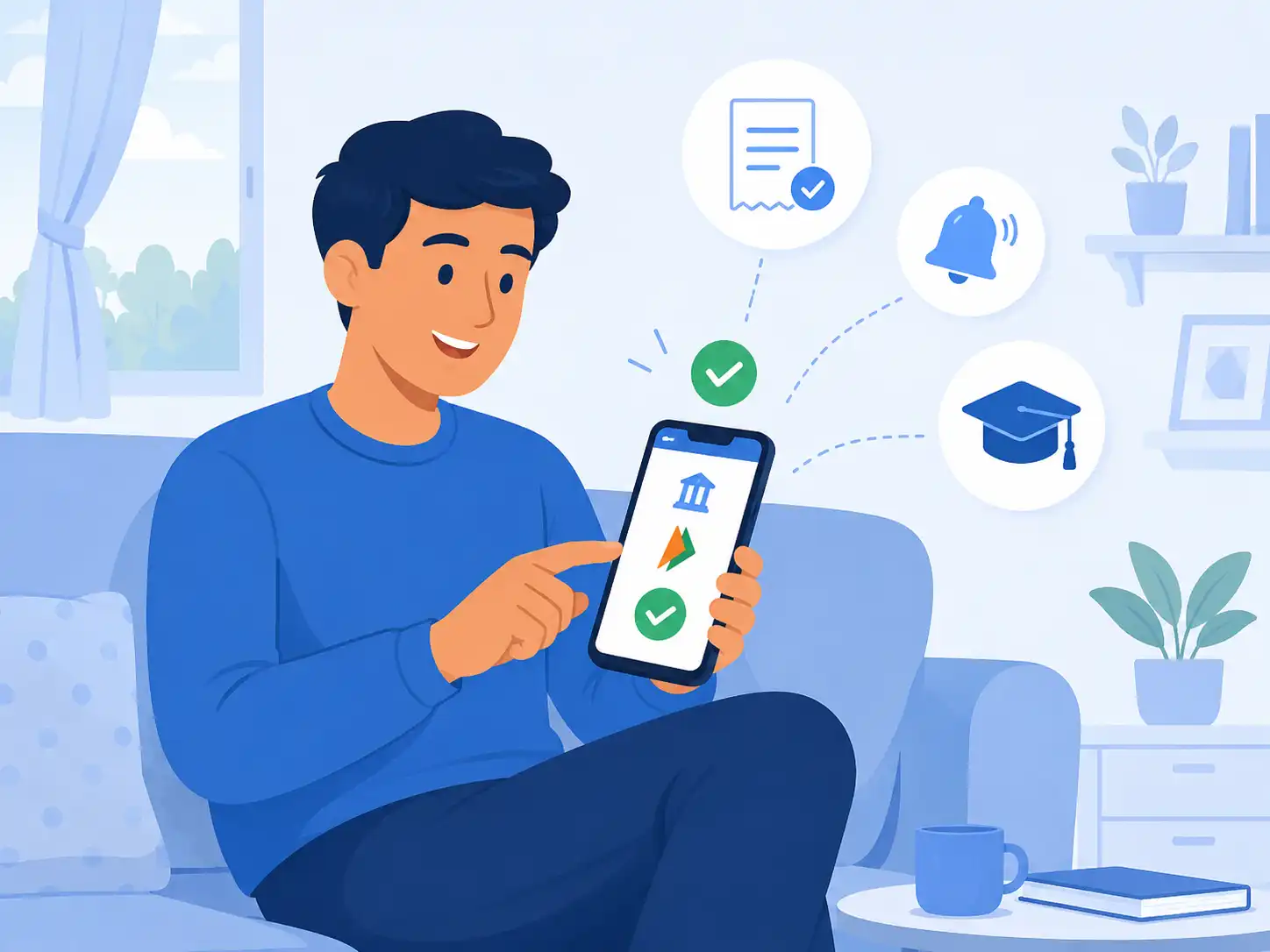 Happy Mobile Payment Confirmation - school fee management software