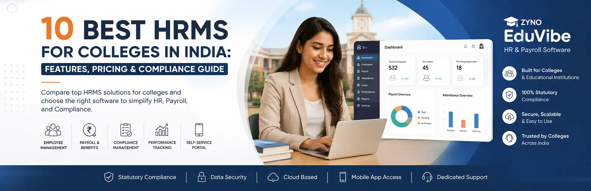 10 Best HRMS for Colleges in India: Features, Pricing & Compliance Guide