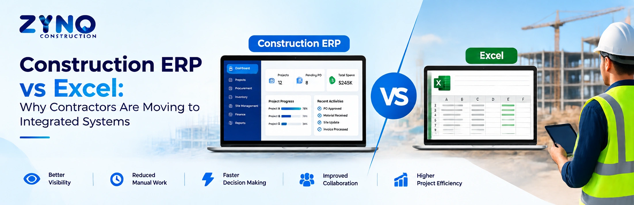Construction ERP vs Excel