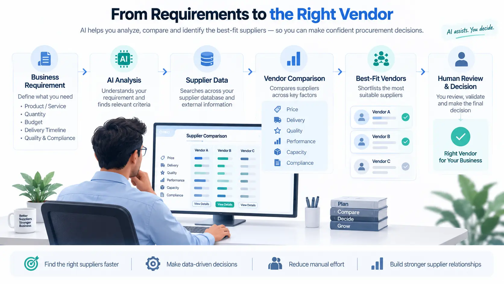 Vendor Comparison & Supplier Intelligence: How AI Helps Businesses Choose the Right Vendor