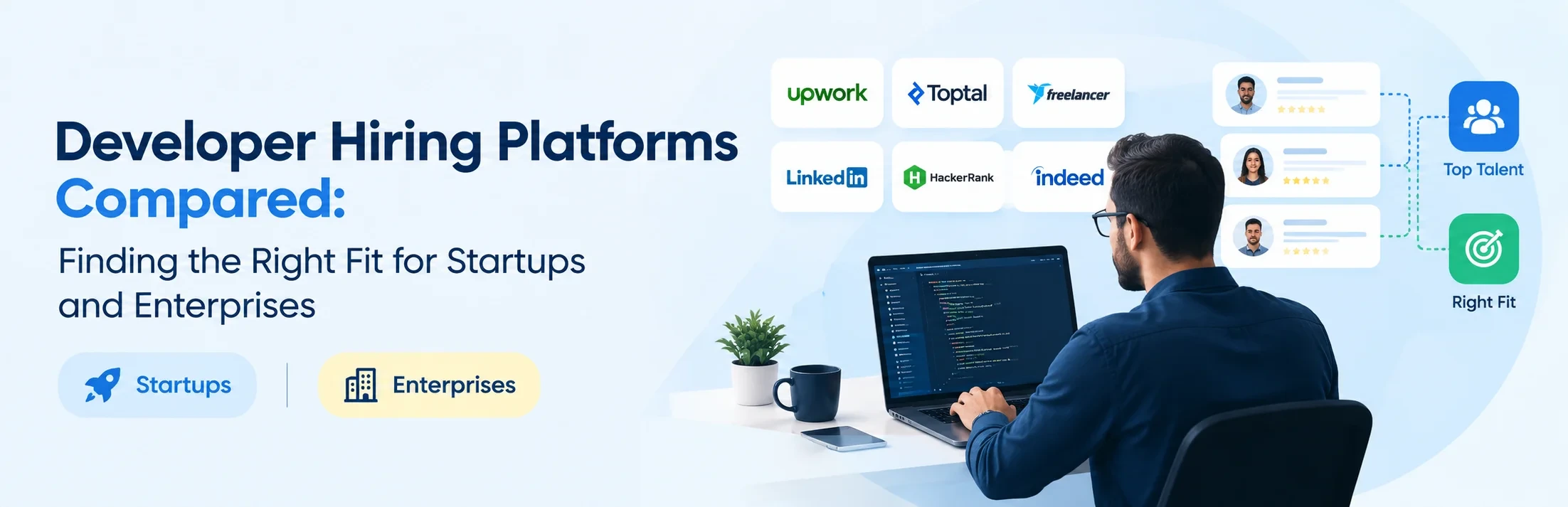Developer Hiring Platforms Compared: Finding the Right Fit for Startups and Enterprises