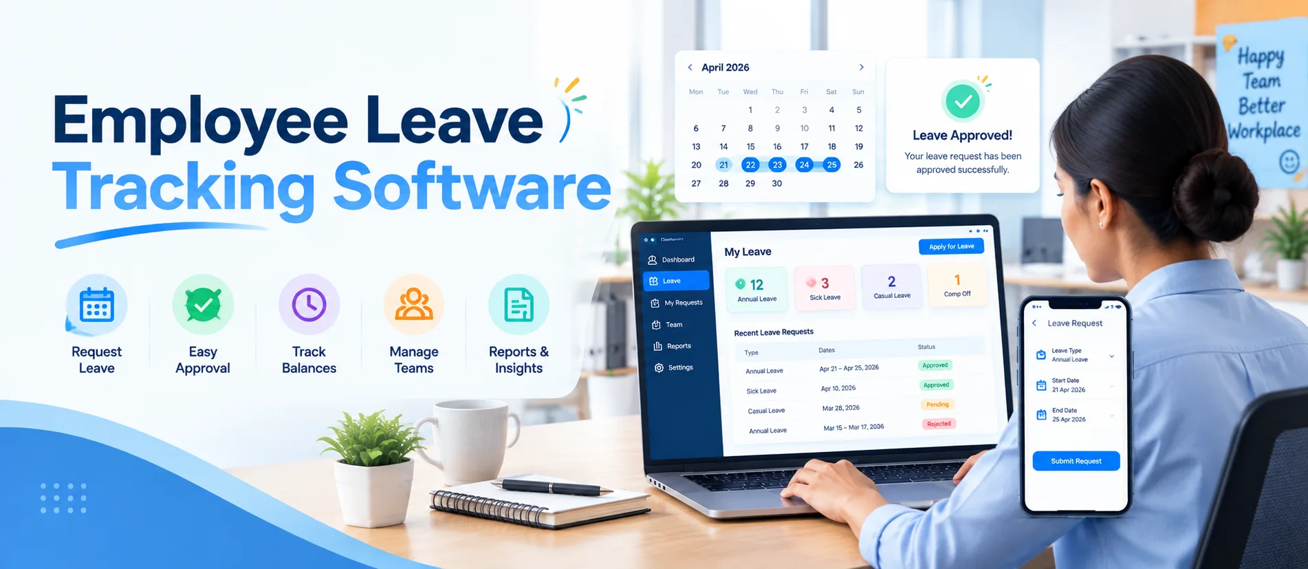 Top 10 Employee Leave Tracking Software in 2026: Features, Pricing