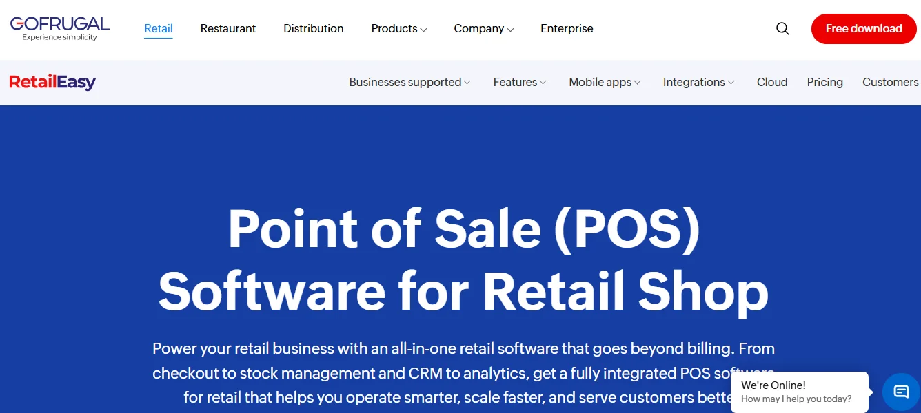 POS Software for Retail Shops in India