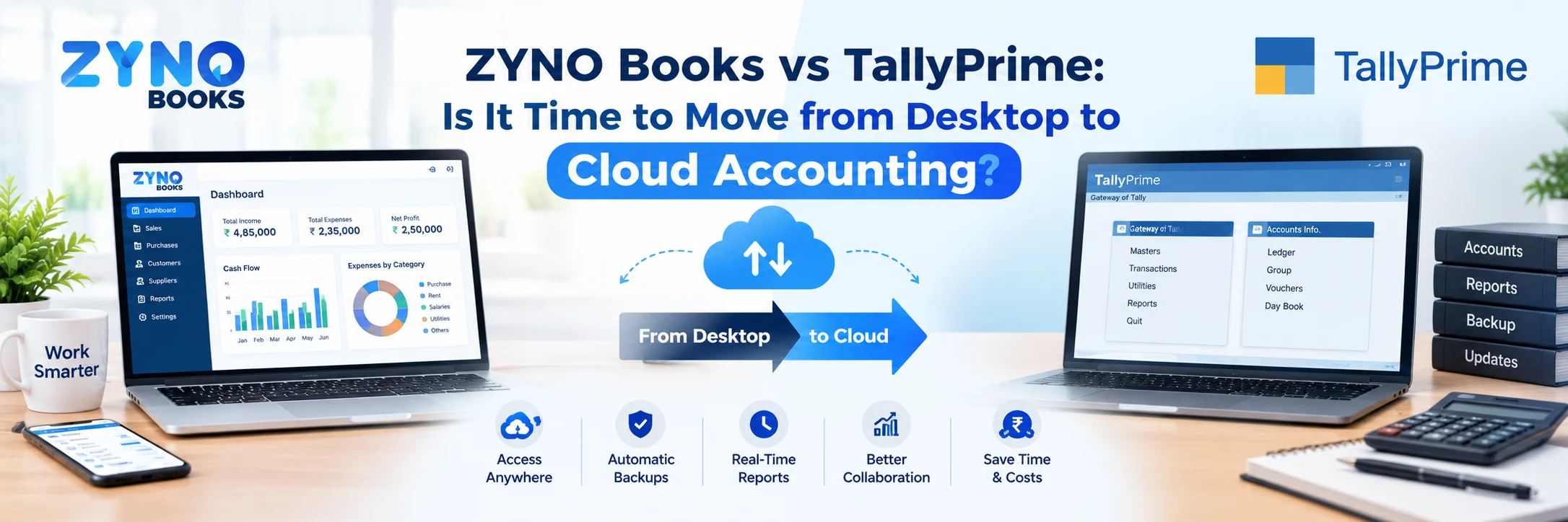 ZYNO Books vs TallyPrime: Is It Time to Move from Desktop to Cloud Accounting?