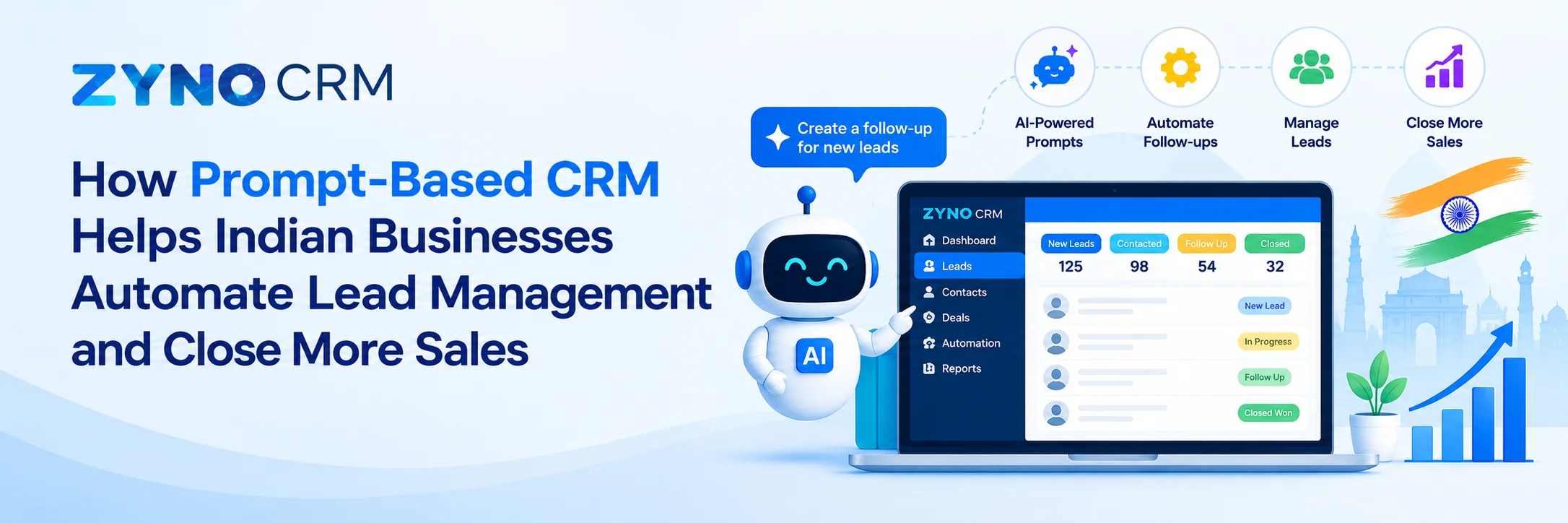 How Prompt-Based CRM Helps Indian Businesses Automate Lead Management and Close More Sales