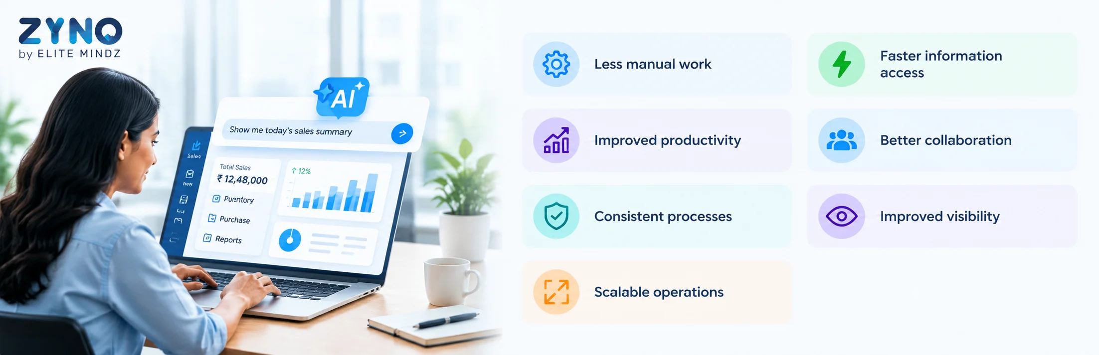 key benifites promt based erp