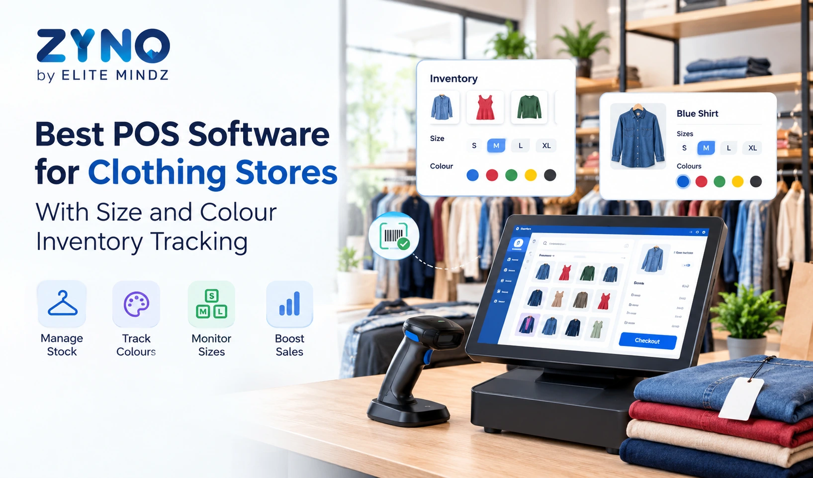 Best POS Software for Clothing Stores With Size and Colour Inventory Tracking