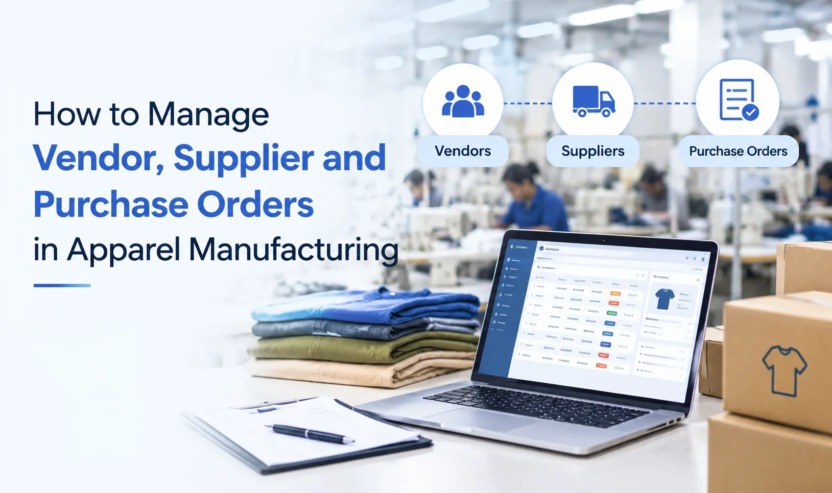 How to Manage Vendor, Supplier and Purchase Orders in Apparel Manufacturing