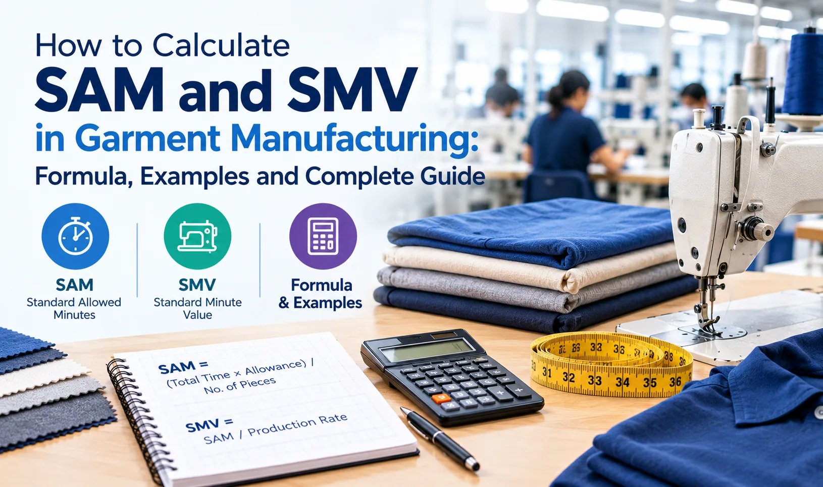 How to Calculate SAM and SMV in Garment Manufacturing: Formula, Examples and Complete Guide
