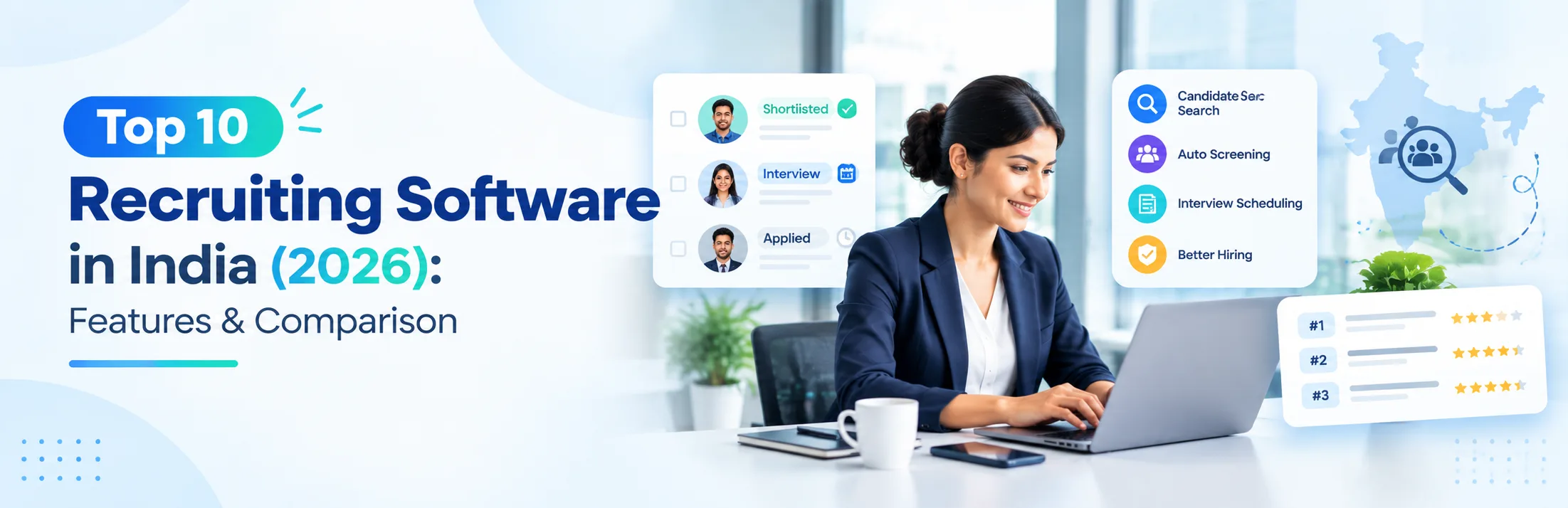 Top 10 Recruiting Software in India (2027): Features Pricing & Comparison