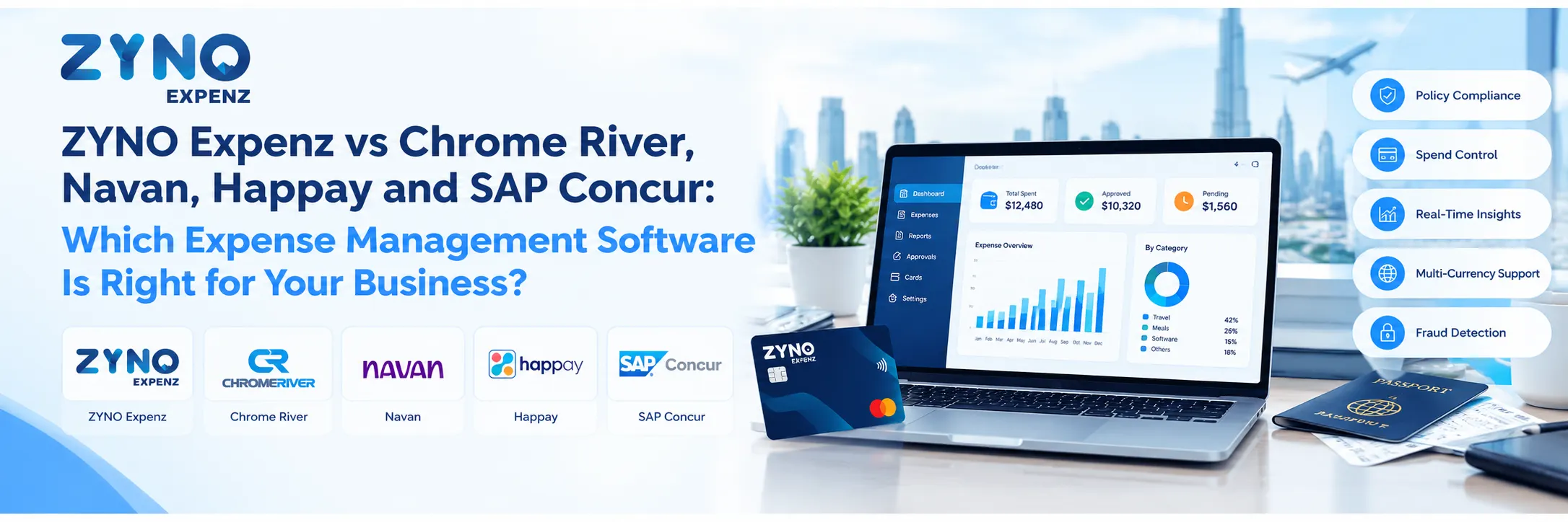 ZYNO Expenz vs Chrome River, Navan, Happay and SAP Concur: Which Expense Management Software Is Right for Your Business?