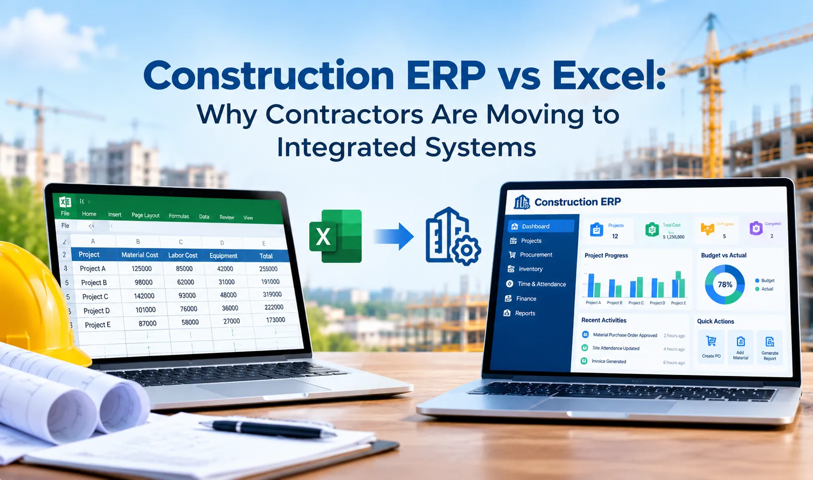 Construction ERP vs Excel: Why Contractors Are Moving to Integrated Systems