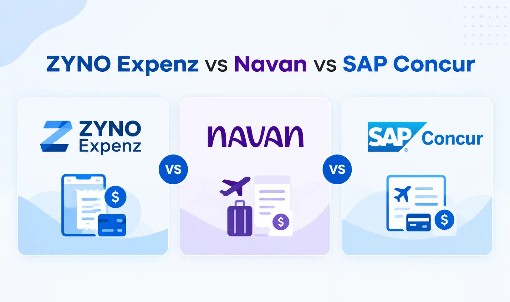 ZYNO Expenz vs Chrome River, Navan, Happay and SAP Concur