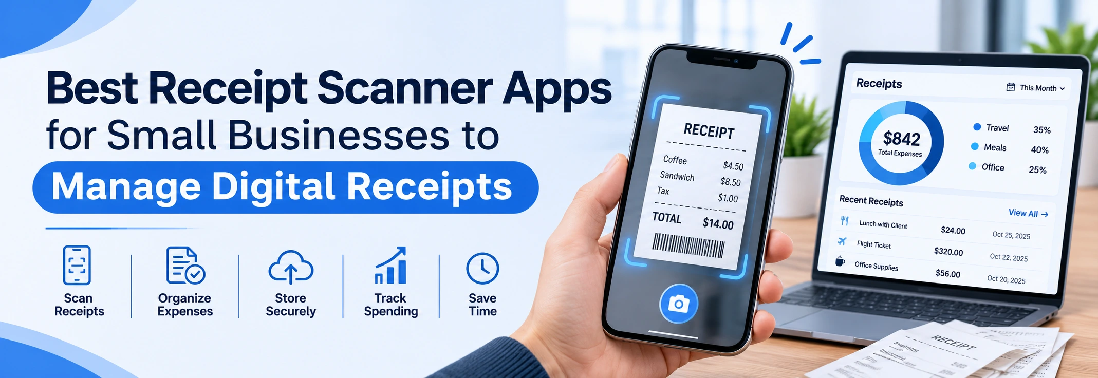 Best Receipt Scanner Apps for Small Businesses to Manage Digital Receipts